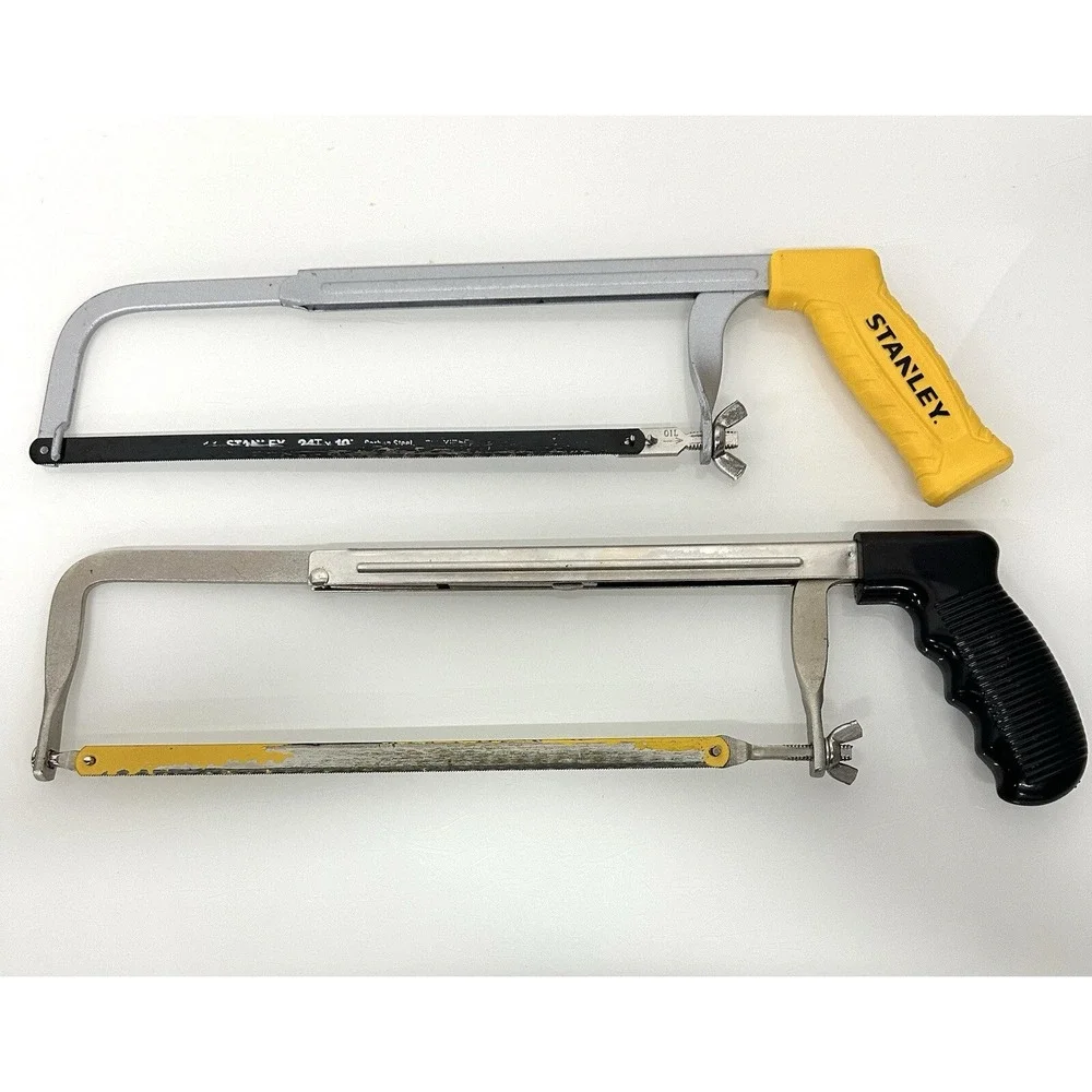 Lot of 2 Hacksaws With Blades One Stanley Master Mechanic